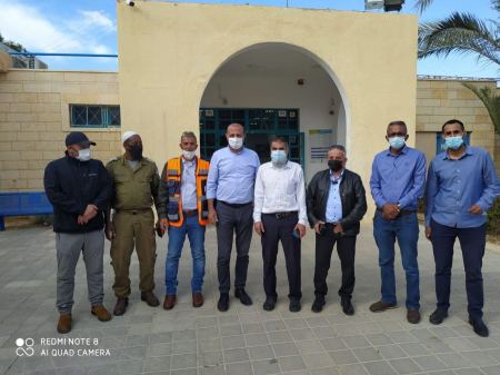 رئيس المجلس المحلّي يستقبل مدير مجين إسرائيل ومسؤول ملف الكورونا في البلاد.